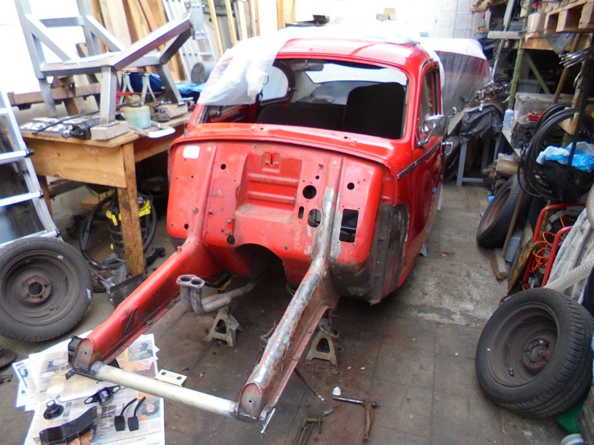 1961 Volvo pv544 chassis almost stripped.JPG