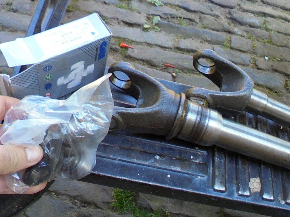 1965 series 2a station wagon front half shafts fitting new UJs1.JPG
