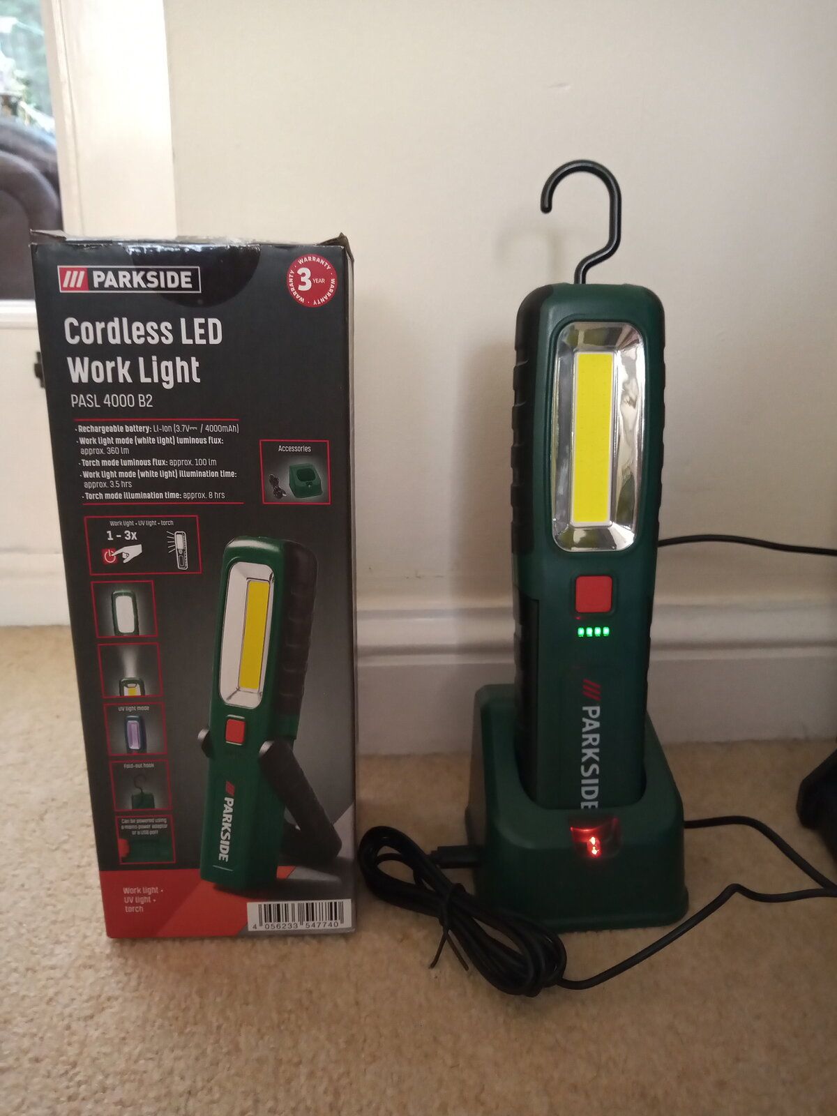 Lidl Parkside Cordless LED Work Light Review 