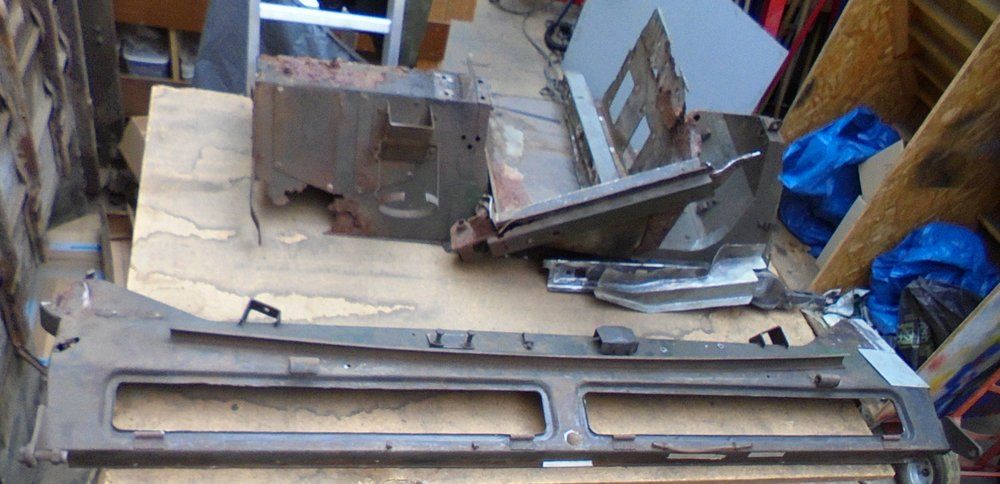 1965 series 2a station wagon bulkhead in bits1.JPG