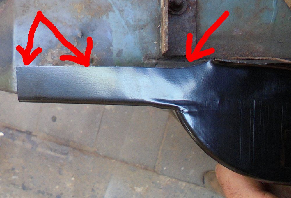 1965 series 2a station wagon bulkhead replacement lower A post fitment issues4.JPG