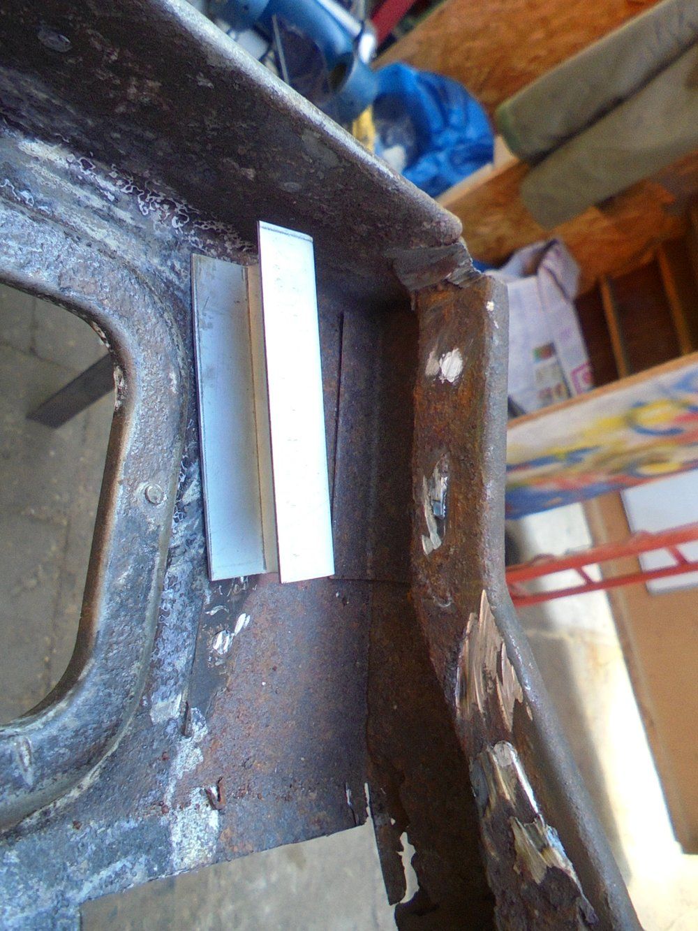 1965 series 2a station wagon bulkhead stiffening piece upp A post easy to make.JPG