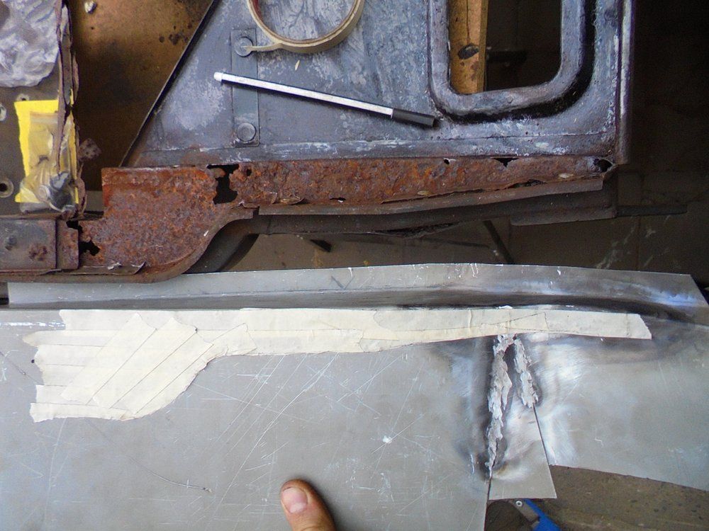 1965 series 2a station wagon bulkhead upper A post manufacture19.JPG