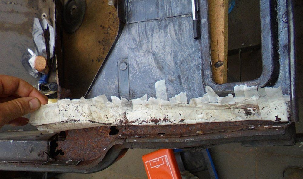 1965 series 2a station wagon bulkhead upper A post second attempt3.JPG