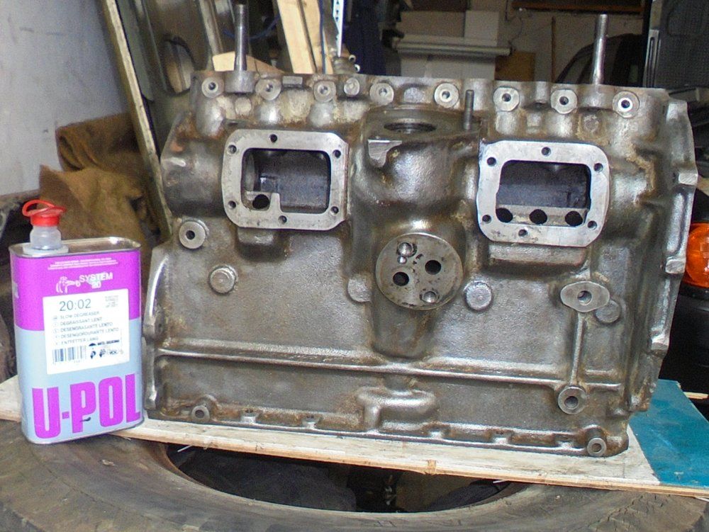 1965 series 2a station wagon engine block derusting.JPG