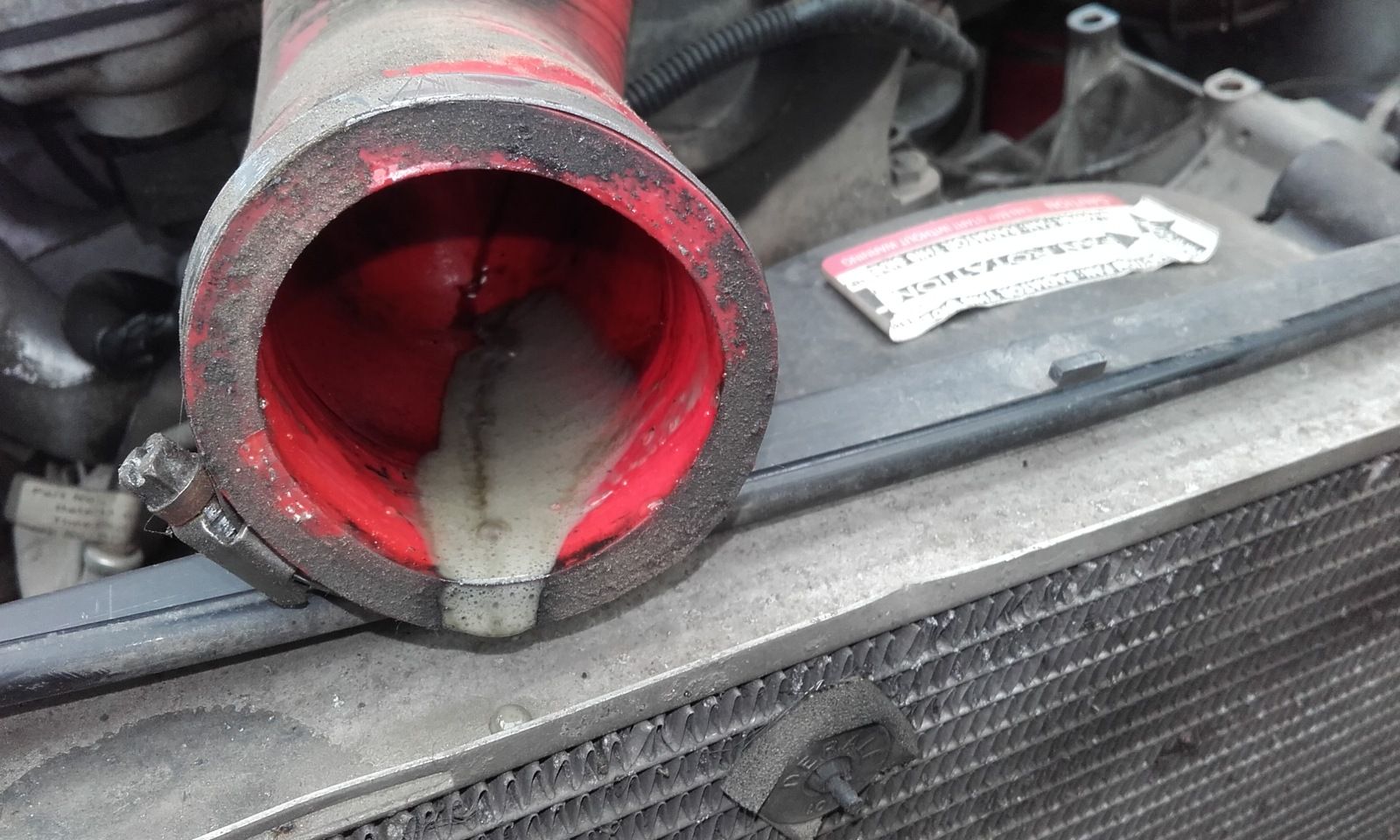 Intercooler sludge in hose.jpg