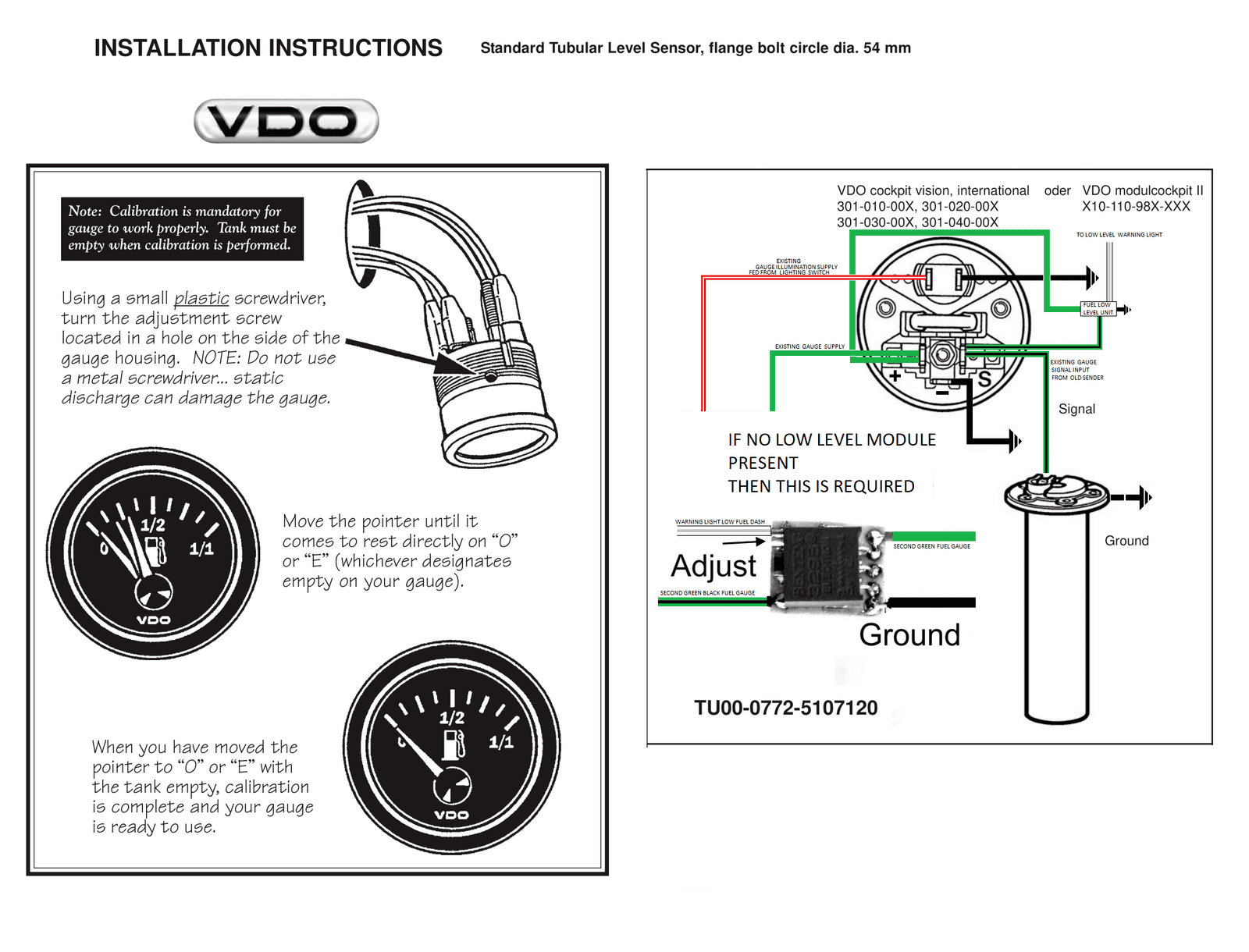 TU00-0772-5107120 Tube Type Fuel Sender AND GAUGE.png